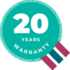 20 years warranty icon
